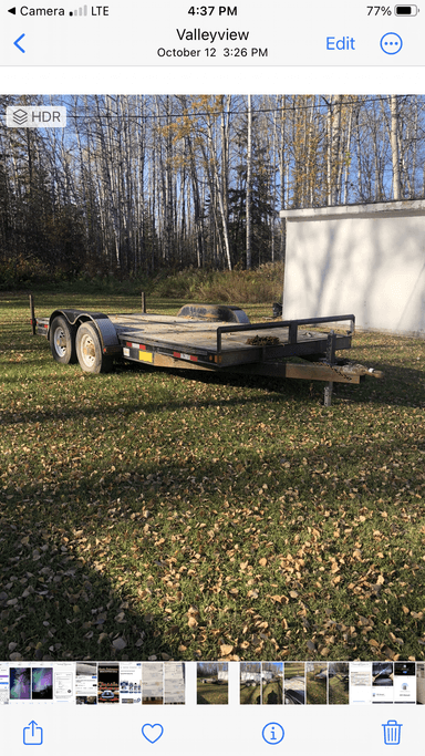 Photo of 2006 heavy duty 16’ equipment/car hauler trailer  - 1