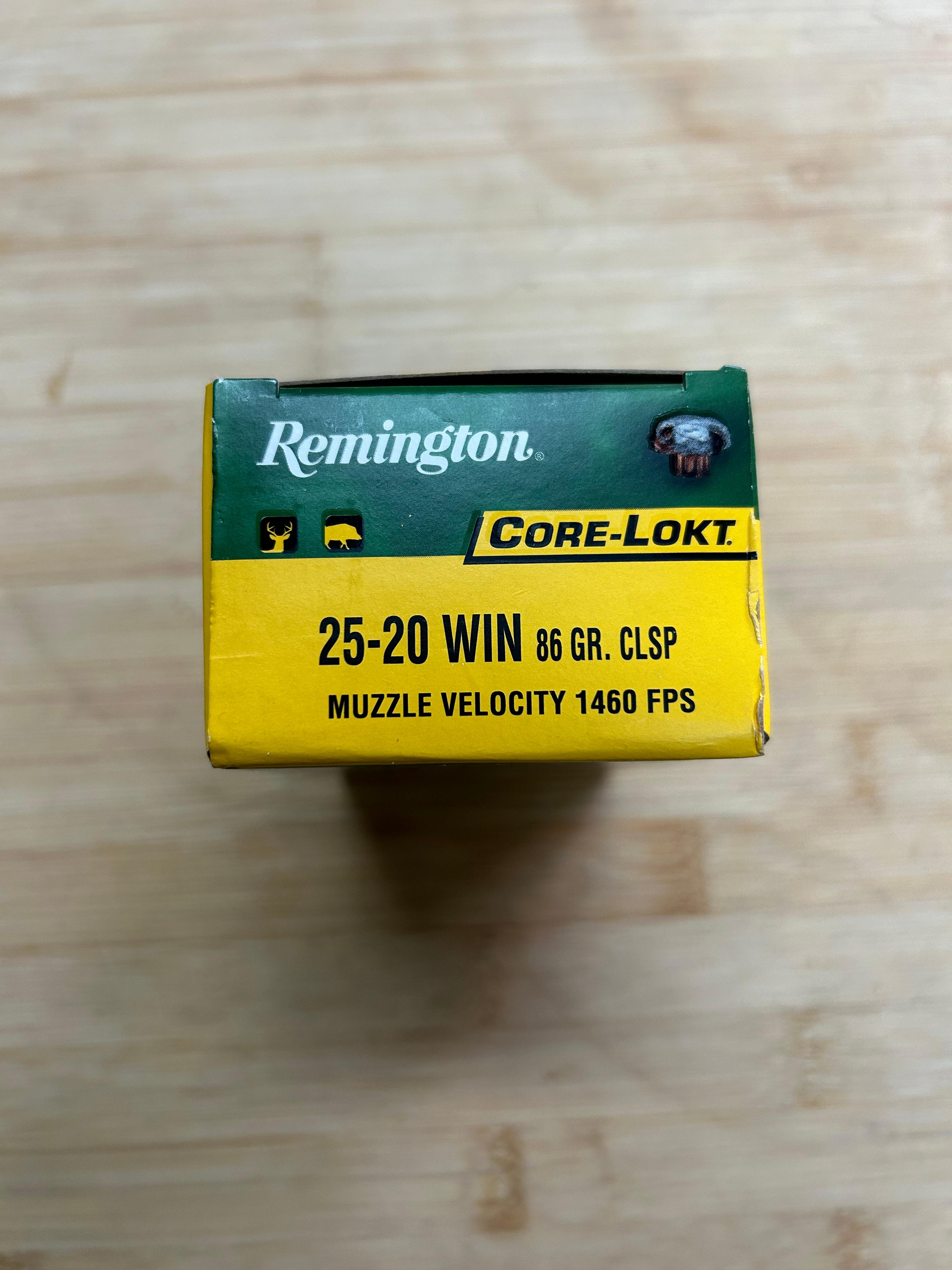 Photo of  Remington 25-20 Win Loaded Ammunition **PAL Req / SPF to Ryan**