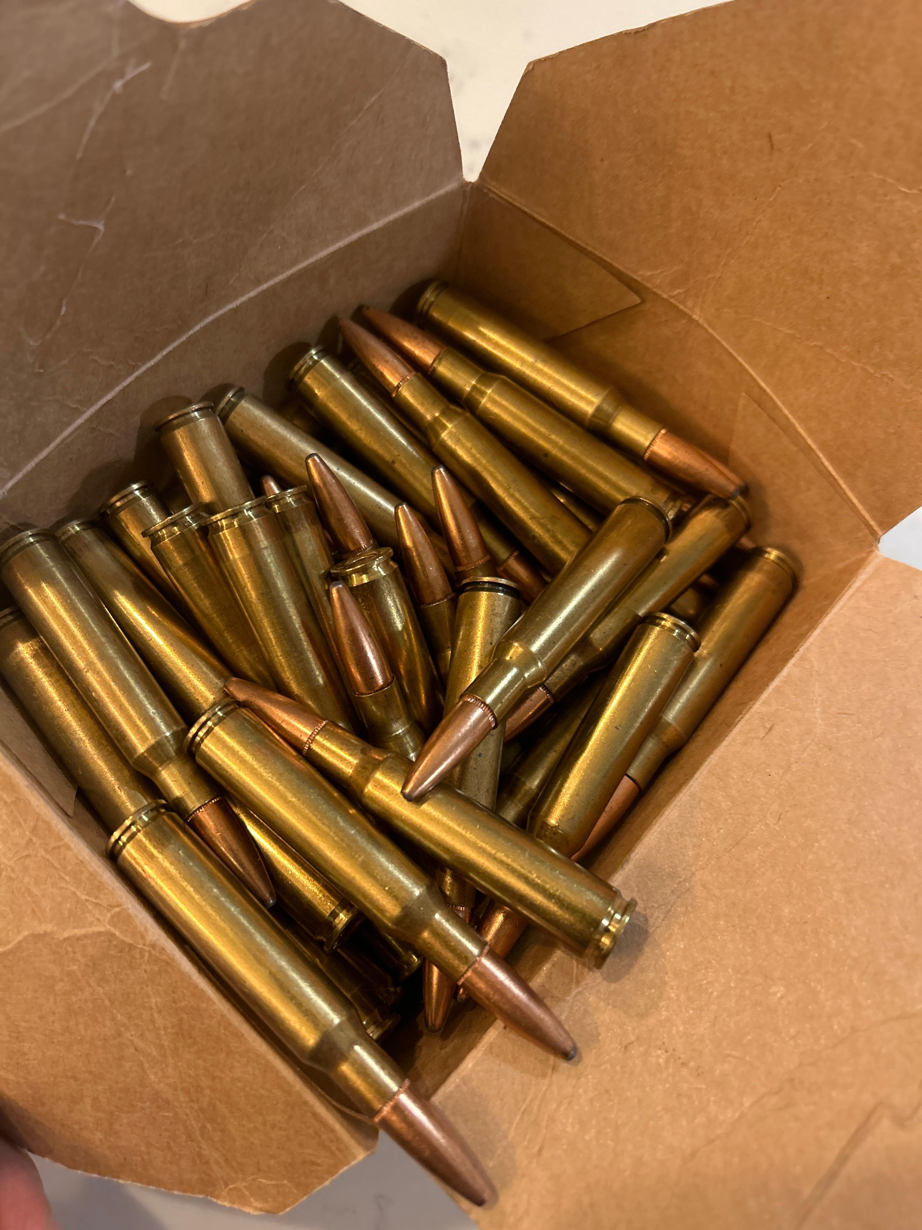 Photo of 70 rounds of 7 x 57 mm ammunition