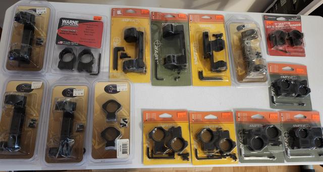 Photo of Various Scope Rings & Mounts