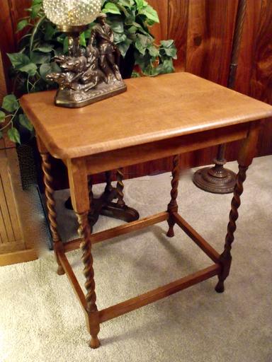 Photo of Antique Old English Barley Twist Parlour Table - 1