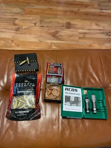 Photo of 6.5 Creedmoor reloading components and dies - 1