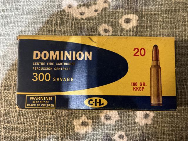 Photo of (Price reduced)300 Savage vintage Dominion ammunition for sale