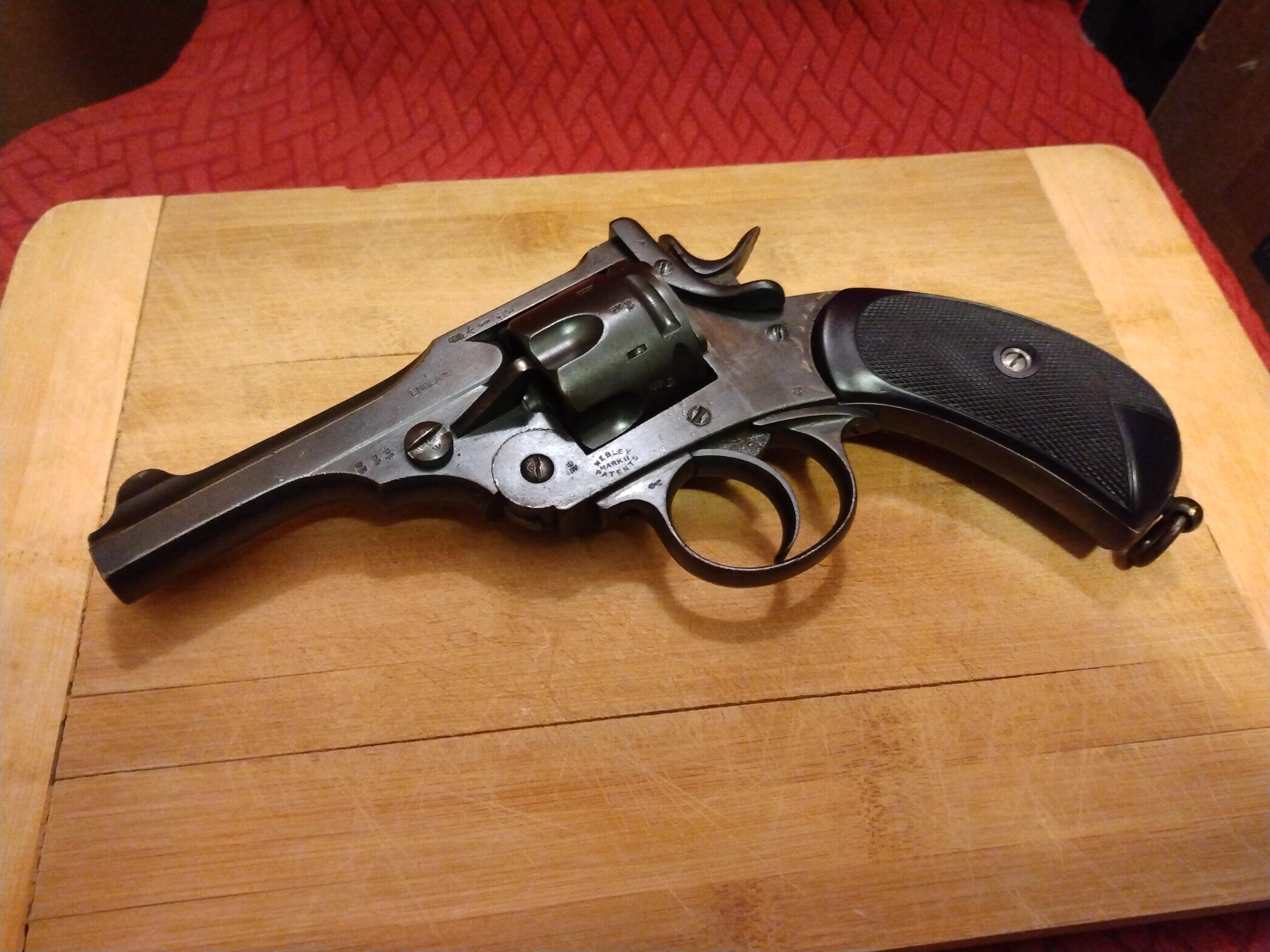 Photo of Antique Webley "Mk II", Service Revolver, 45ACP/.455 Webley/ 45Auto Rim  $4900