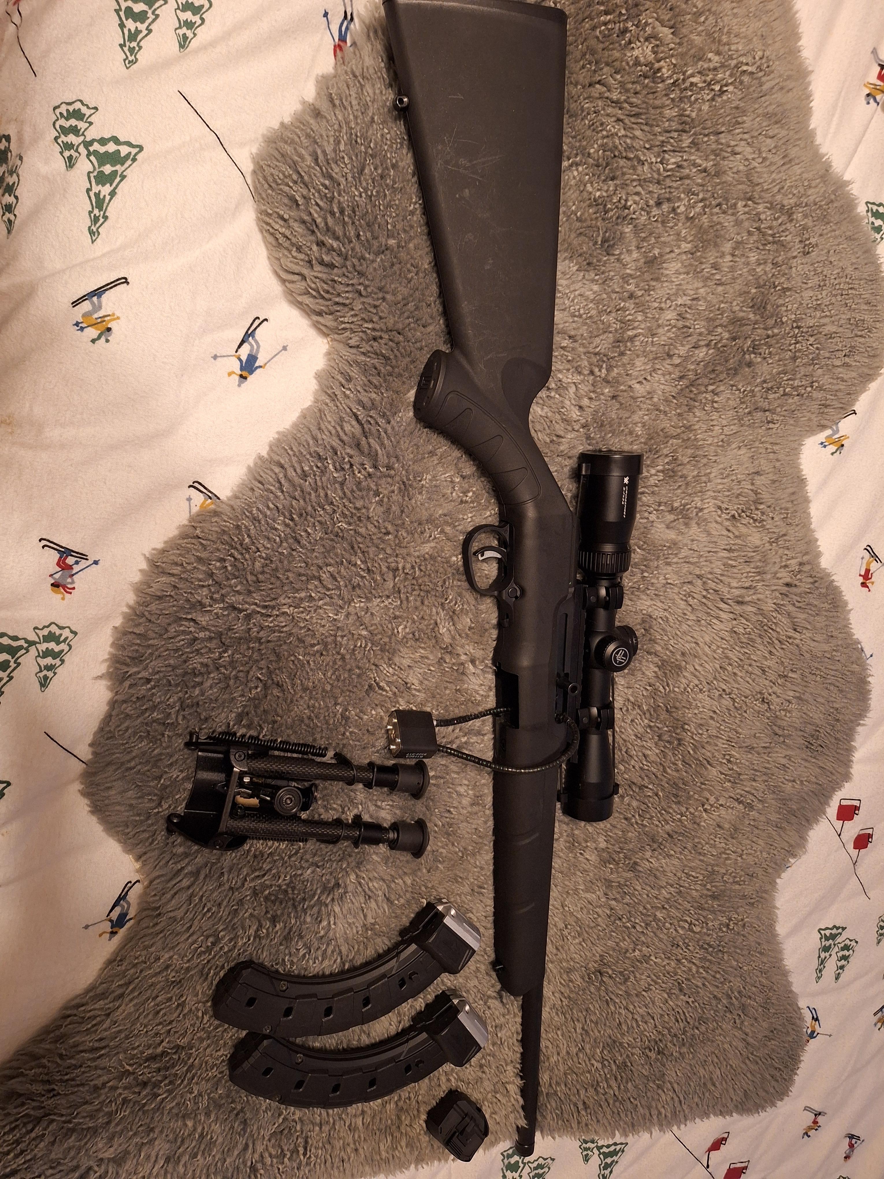 Photo of Savage A22 22lr with a Vortex Crossfire scope