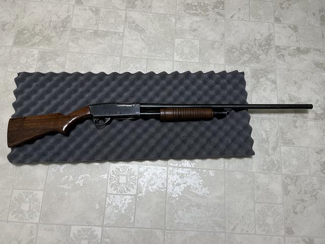 Photo of Steven’s model 77c 12 gauge pump action shotgun