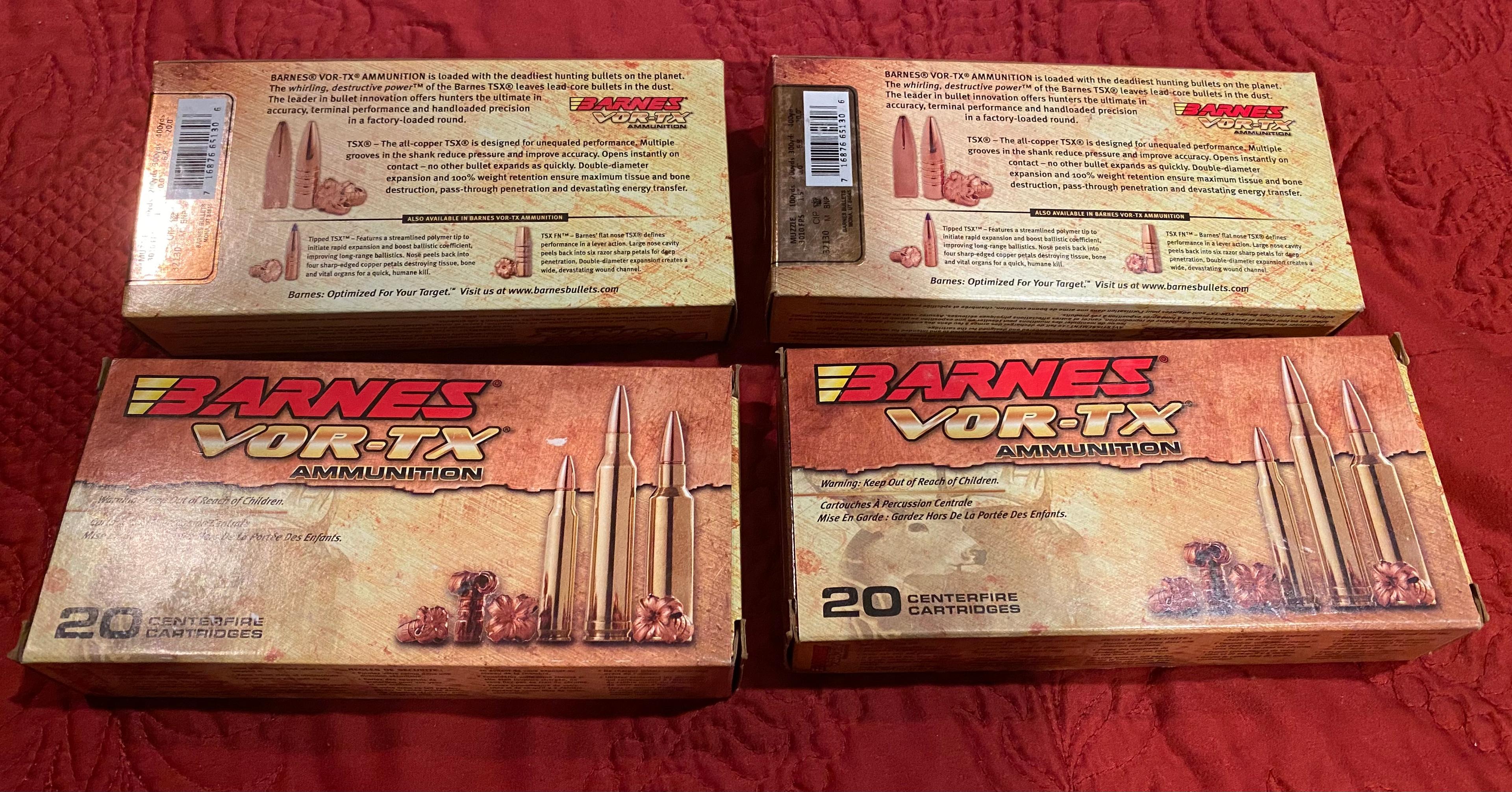 Photo of 6.5 PRC ammo Barnes VOR-TX 130 gr TSX