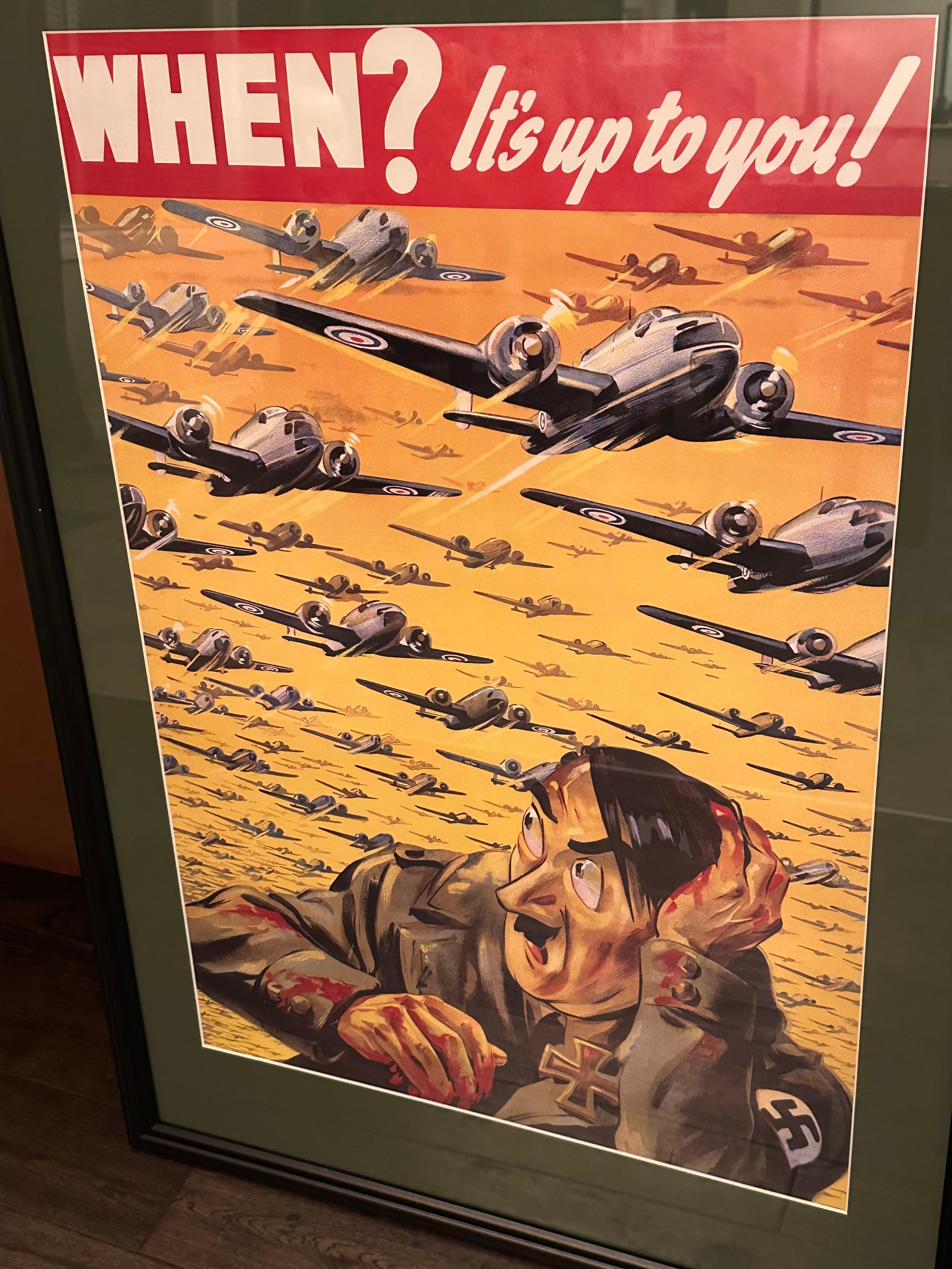 Photo of WW2 British/German Propaganda Poster 24”x36”