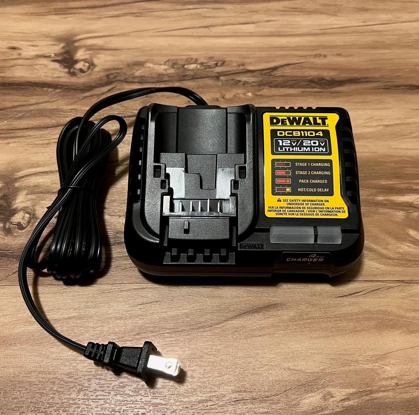 Photo of DeWALT two-stage battery charger