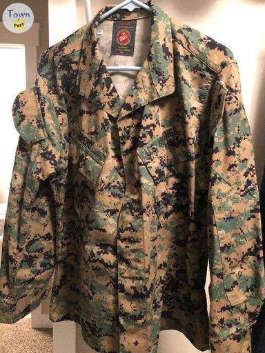 Photo of Digital Marpat Marine camouflage USMC combat shirt will fit 67 inches tall and 41 inch chest - 1