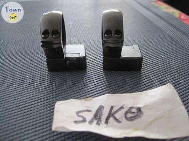 Photo of Sako OptiLock 1"/30 mm scope mount bases and rings set.  - 2