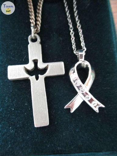 Photo of SWAROVSKI CRYSTALS & PEWTER CROSS PENDANTS - 1