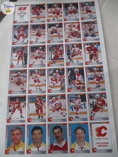 Photo of IGA SPECIAL EDITION ~ OILERS / FLAMES ~ UNCUT POSTERS - 2