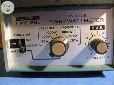 Photo of CB RADIO HAM RADIO LEADER LPM-885 1000 WATT swr pwr meter - 2