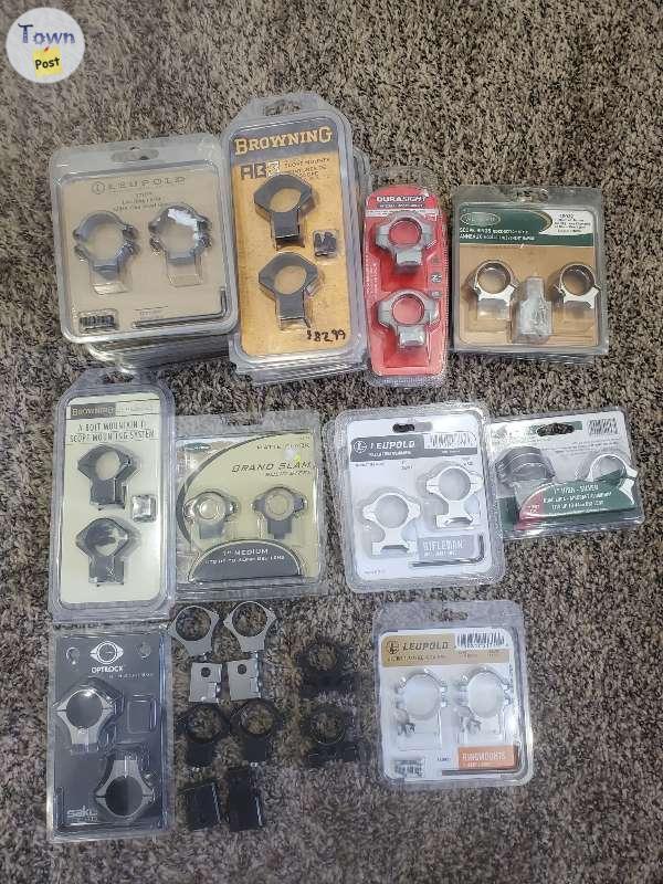 Photo of RINGS!! LEUPOLD, WEAVER, SAKO, MILLET, CVA, browning leupold