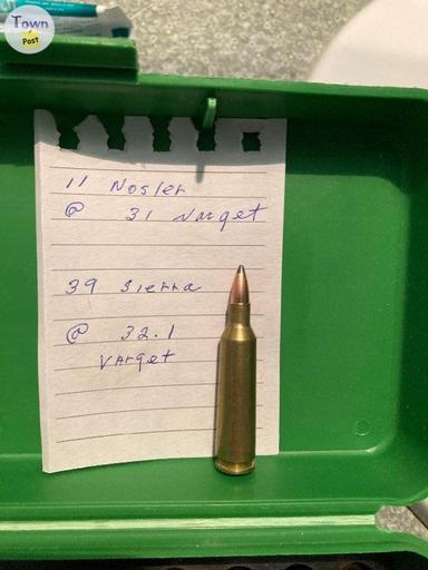 Photo of 22-250 shells reloads 55 grain nosler. - 2