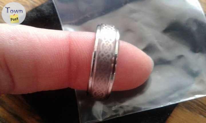 Photo of Celtic design Tungsten steel ring