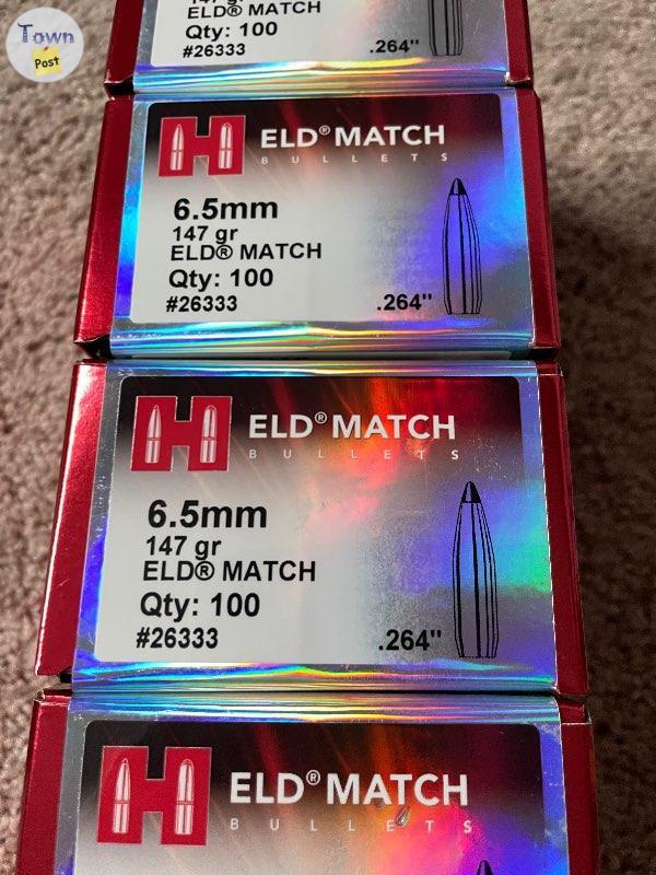 Photo of 6.5 cal Hornady 147gr Eld-M (300)