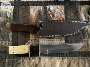 Photo of Handmade Damascus steel hunting knives  - 1