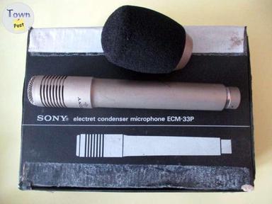 Photo of Sony electret condenser microphone, $75 - 1