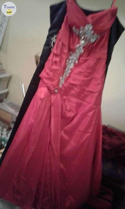 Photo of Long red evening dress