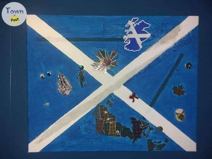 Photo of Scottish art piece 