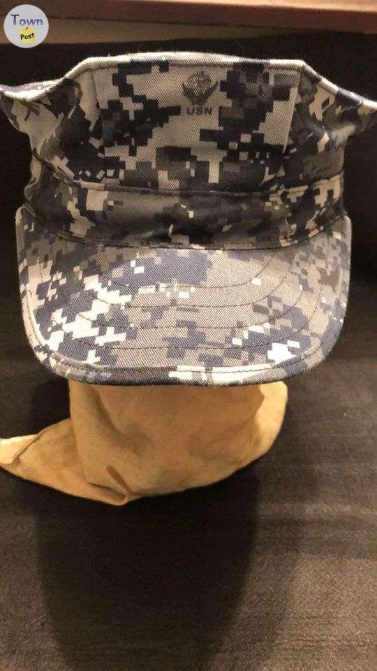 Photo of United States Navy Blue Digital camo cap 7 1/2 inches