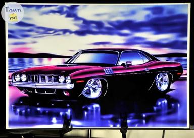 Photo of Classic Car Poster Metallic Finish - 1