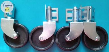 Photo of New set of 4 corner angle mount caster wheels - 1