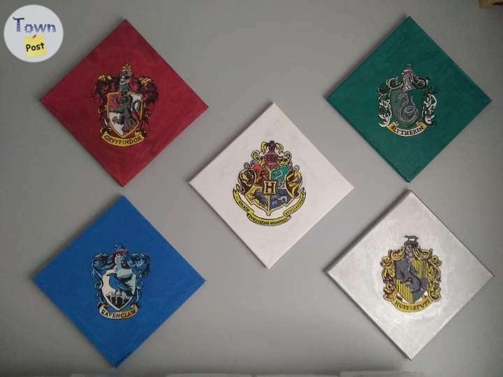 Photo of Hogwarts House crest artwork 