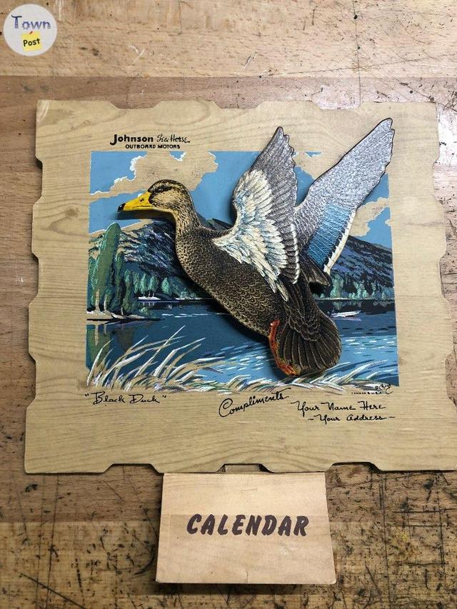 Photo of Johnson Outboard 1954 Black Duck Calendar