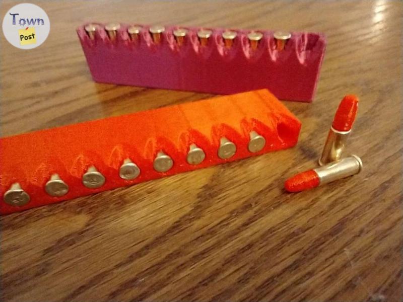 Photo of .22LR snap caps (3D printed)