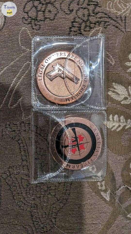 Photo of Challenge Coin - Legal Owners are not the Problem - Canadian Firearms Owners