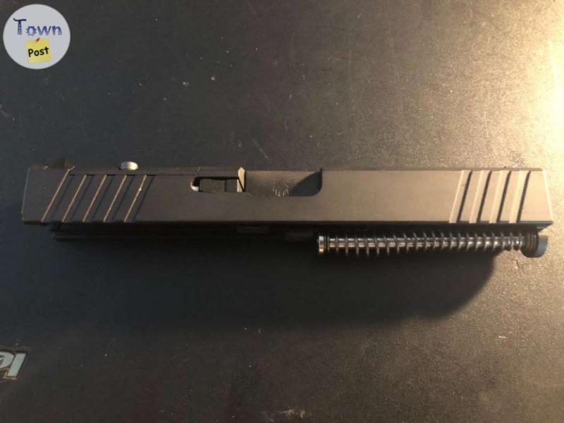 Photo of Glock. KM TACTICAL optic-ready complete Glock upper assembly in Black for G17