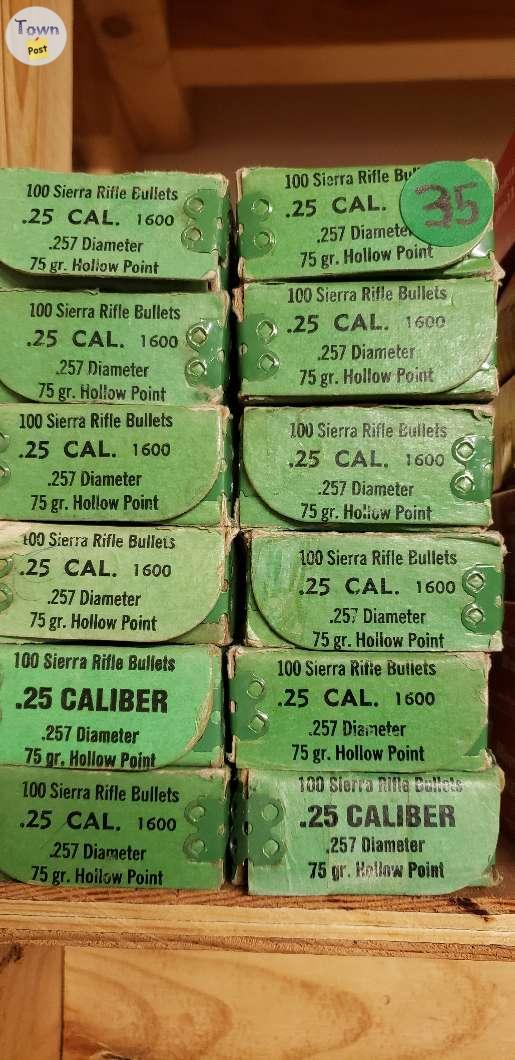 Photo of 1000 Sierra 257 cal 75gr HP bullets