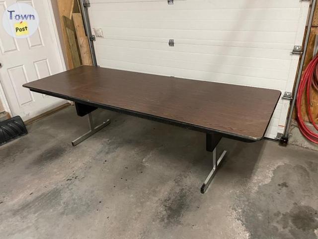 Photo of Heavy duty folding table. 96 inches. New $320