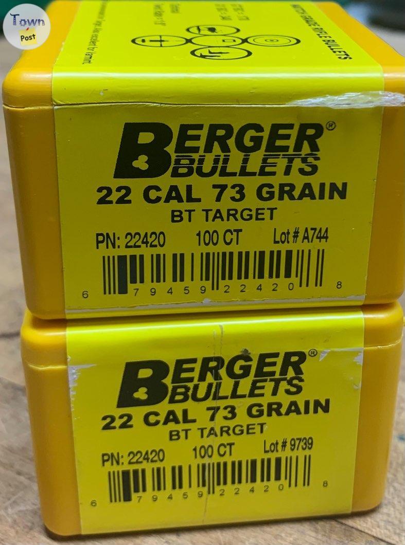 Photo of Berger Projectiles .22 cal 73 gr 