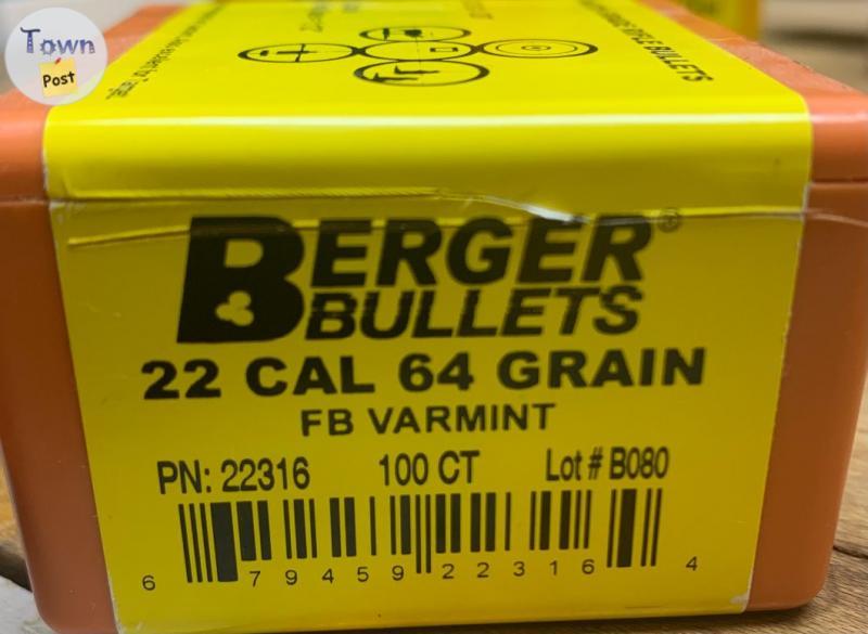 Photo of Berger Projectiles 22 cal 64 gr