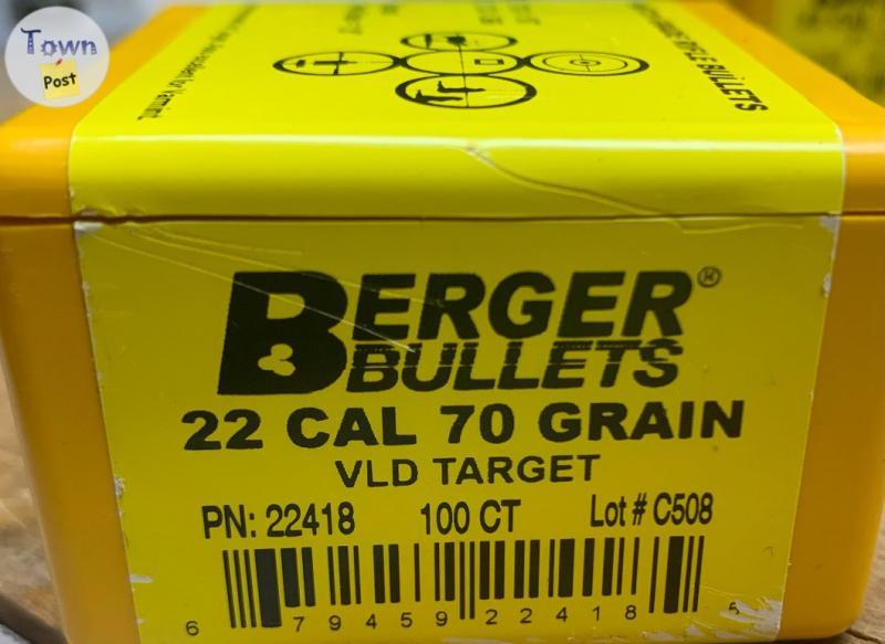 Photo of Berger Projectiles .22 cal 70 gr