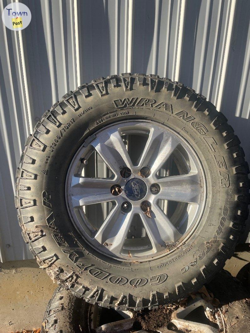 Photo of F150 rims and tires