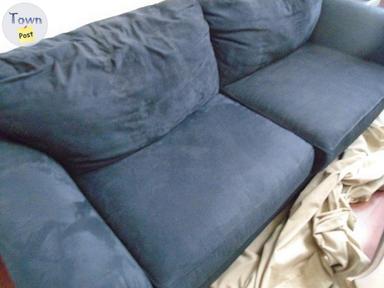 Photo of 3 Piece Black Couch Set.  - 2