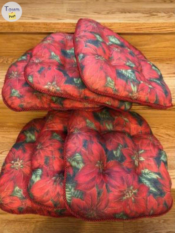 Photo of Poinsetta Christmas Cushions & Tree Stand