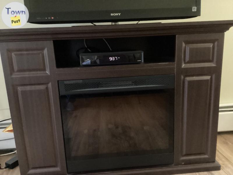 Photo of TV stand fireplace