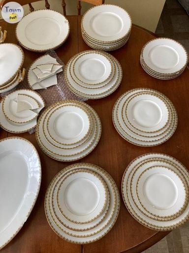 Photo of Antique Limoges. $585  - 5 Place  Plate Set with extras - 2