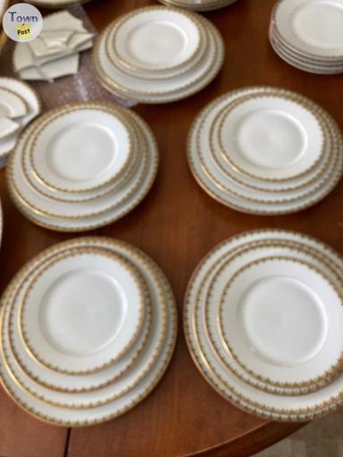 Photo of Antique Limoges. $585  - 5 Place  Plate Set with extras - 1