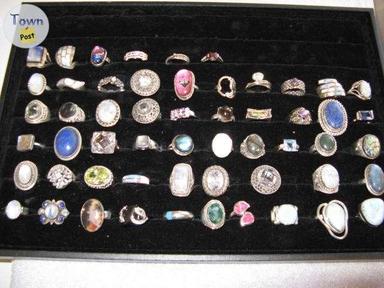 Photo of Tray of .925 Silver Rings (40 Total For Sale) **REDUCED PRICE** - 1