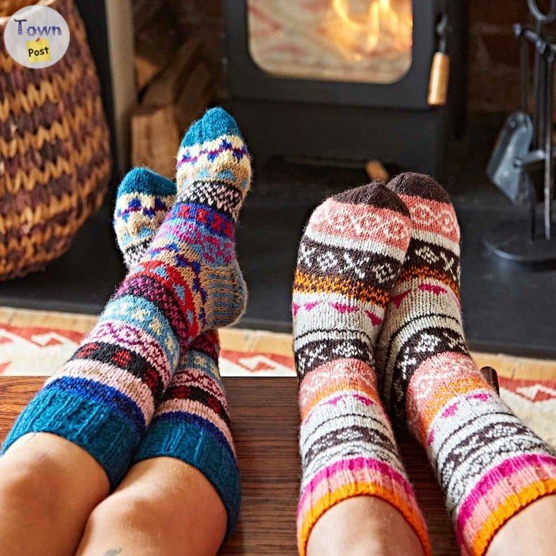 Photo of Sherpa socks ( hand knitted in Nepal) for women 