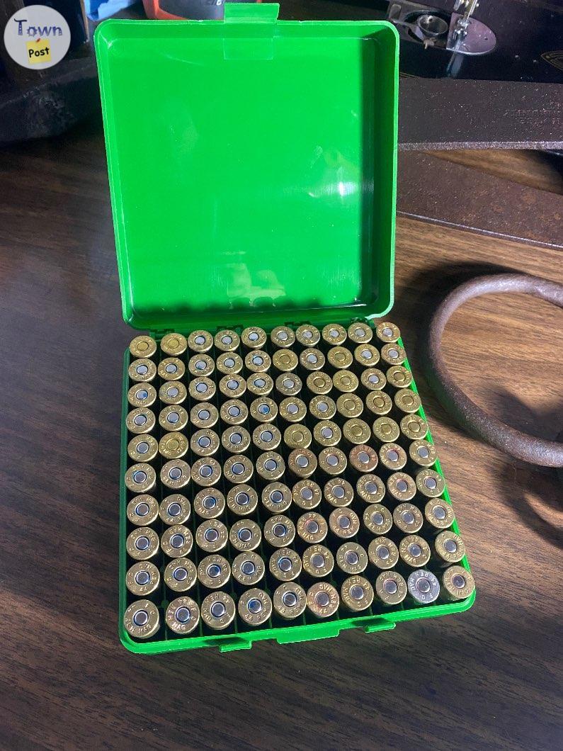 Photo of 100 count 44 Remington magnum ammo