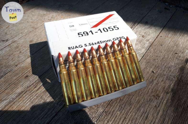 Photo of 5.56×45 NATO TRACER Red Tip Swiss Military Ammo