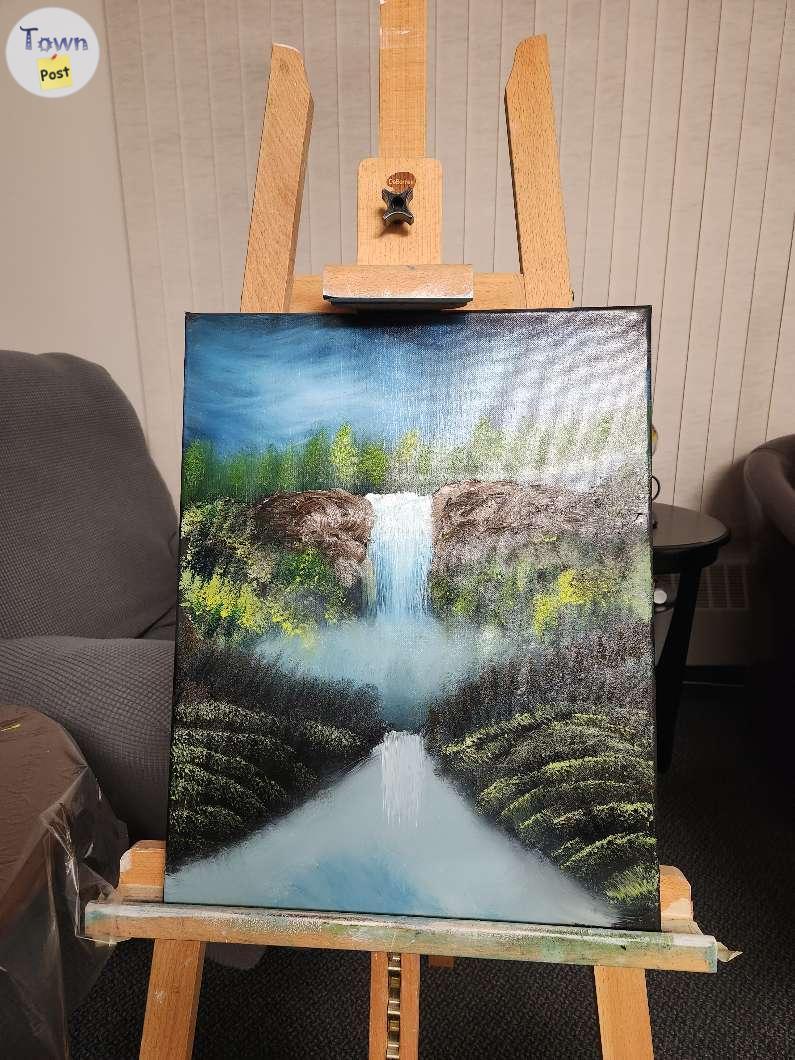 Photo of My painting of a waterfall